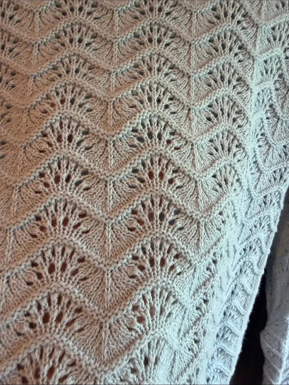 The Children's Place Light Gray Open-Knit Wave Sweater